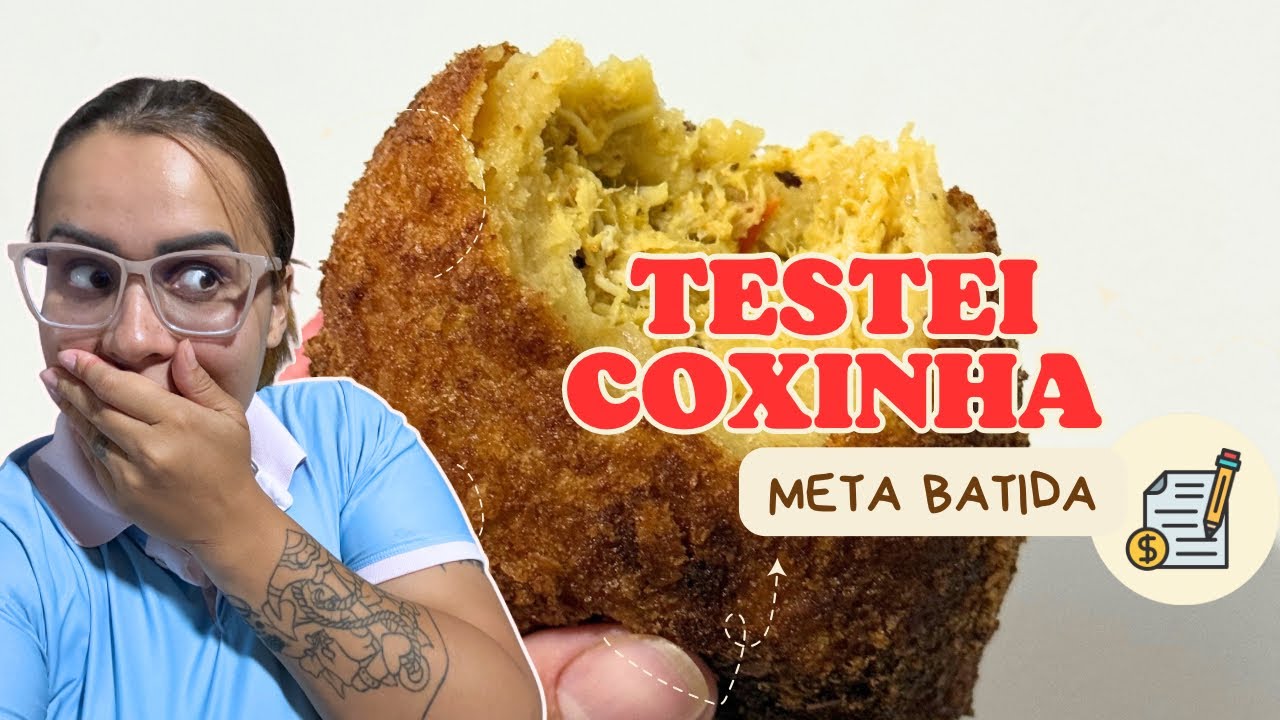 Testei COXINHA na confeitaria: correu tudo (quase) errado, mas a meta veio!