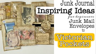 How to make Victorian Pockets from Junk Mail. Beginners Tutorial.