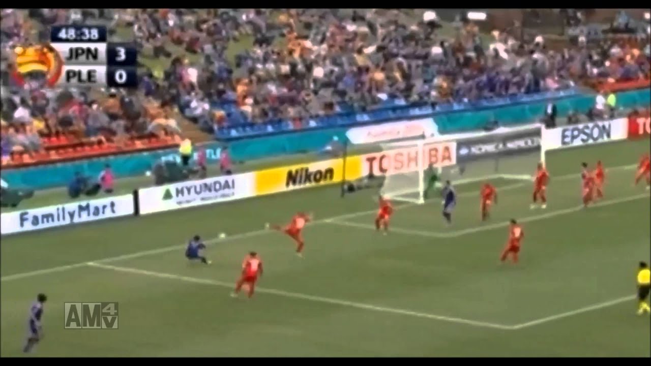 アジアカップ２０１５ サッカー日本代表 Vs パレスチナ ゴールシーン レビュー 英語 Youtube