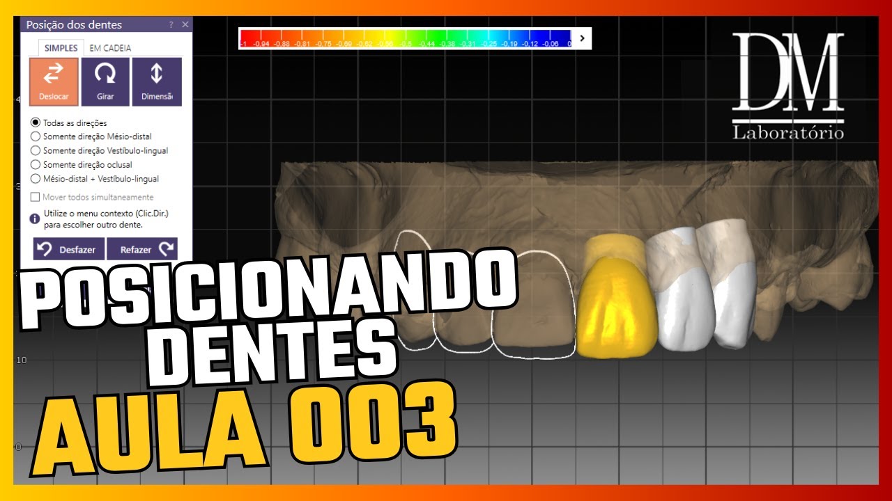 Exocad: posicionando dentes #003