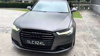 AUDI A6 1.8 TFSI ULTRA (NAV) GRAY SATIN WRAP SLC1124L  - My Car Guru MCG