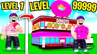 Can We Build A MAX LEVEL DONUT FACTORY In ROBLOX?! (EVERY DONUT UNLOCKED!)