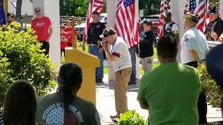 2019 Fairport Memorial Day Parade - Harmonica Pete Dupre - Amazing Grace - Fairport, NY - 052719-MON