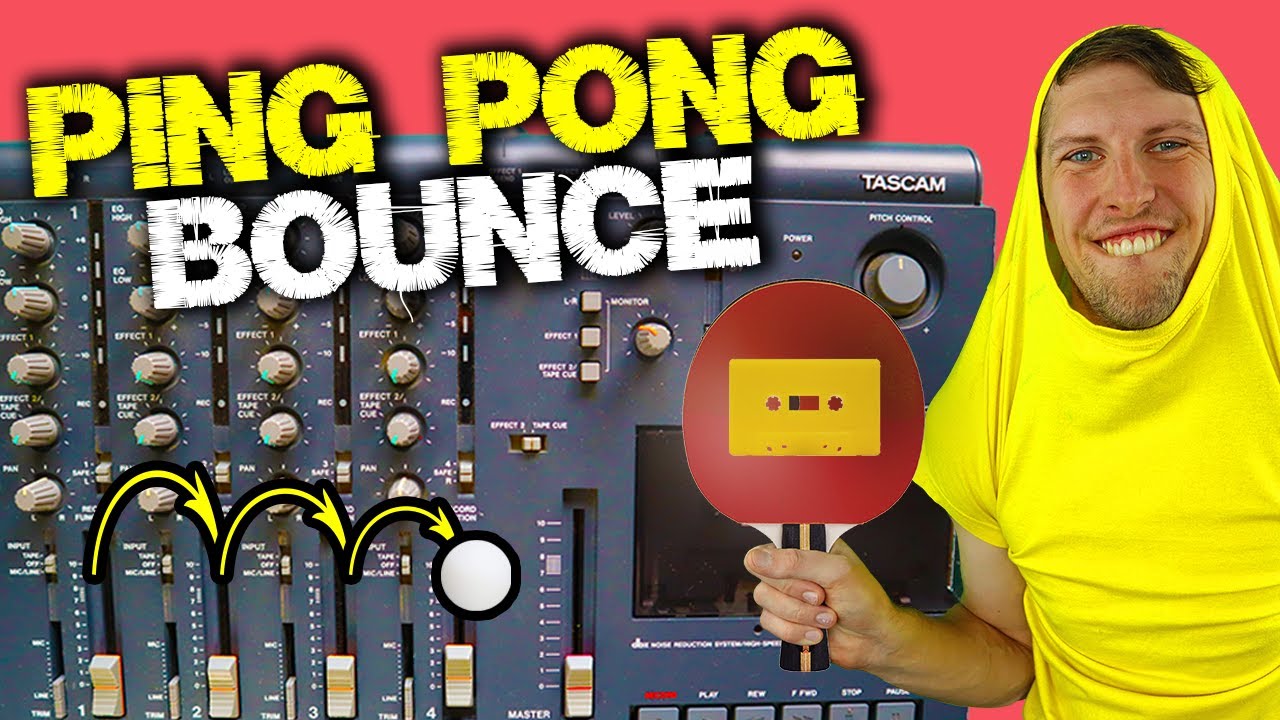 4Track Cassette Recorder 🏓 PING PONG BOUNCING (2 MIN TIPS 4) YouTube