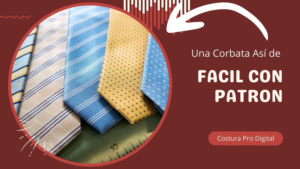 Como Hacer Una Corbata con Patronaje | Fácil 👔🤩