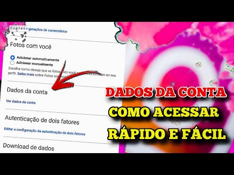 Como acessar os DADOS da CONTA do Instagram atualizado - rápido e fácil sem App?