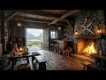Cozy Scottish Highland Tavern | Medieval Ambience &amp; Celtic Folk Music | Bagpipes, Fiddle &amp; Fire