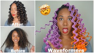 Waveformers on Natural Hair l How To Heat Free Waves - Game Changer?!?