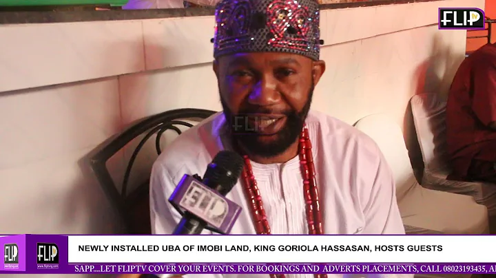 NEWLY INSTALLED UBA OF IMOBI LAND, KING GORIOLA HASSAS, HOSTS GUESTS