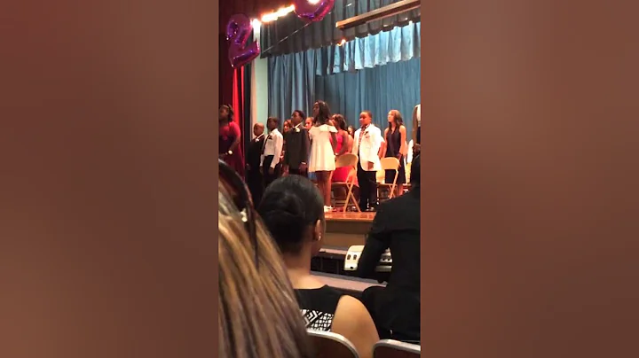 Holmes School Graduation singing " Beautiful " By Ronell Fu