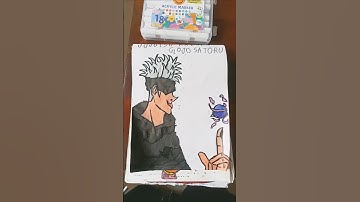 gojo satoru  drawing transition #jujutsukaisen #drawing #gojosatoru #anime #transition  #shorts