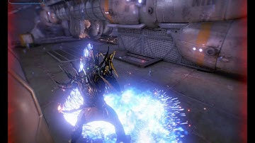 Warframe Bug:  Floating on an Invisible wall.