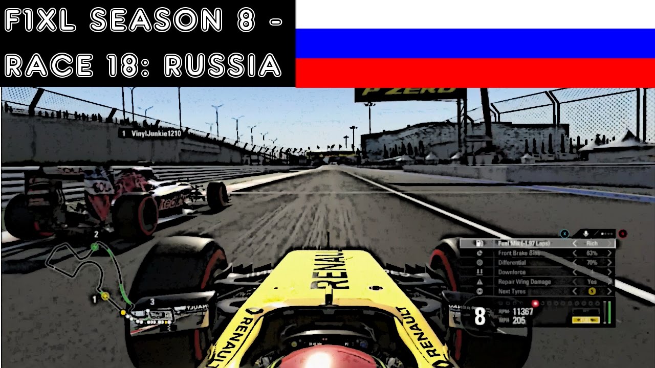 F1 2016 - F1XL Season 8 - Race 18: Russia