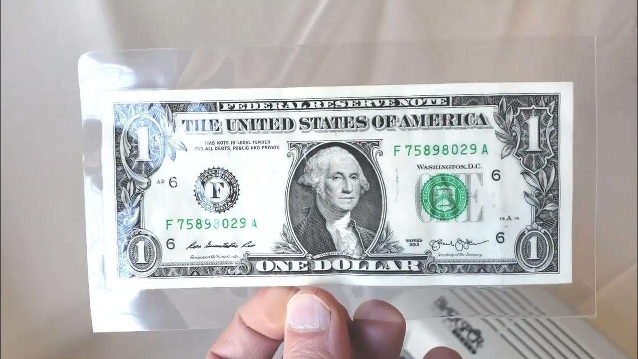 How to make money look amazing! Laminating a US 1 Dollar Bill YouTube