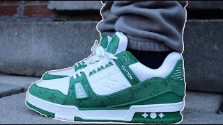 Lv Trainer Sneaker Green