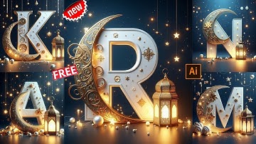 Ramzan Mubarak Name Art AI Photo Editing|Ramzan Mubarak AI Photo kaise banaye|Bing AI