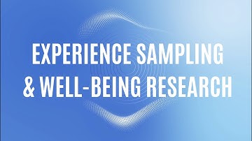 A Presentation on ESM/EMA and Well-Being Research by Dr. Louis Tay