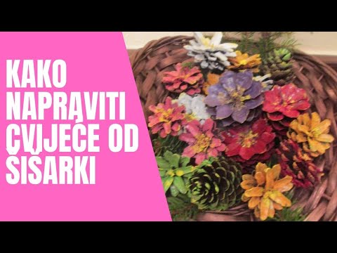 Video: Kako Napraviti Božićni Vijenac Od šišarki