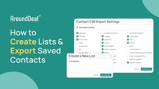 How to Create Prospect Lists and Exporting Saved Contacts in Minutes