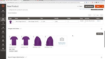 How to add product in Magento2 admin: With product color variant images