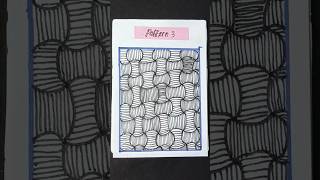 Pattern 3 -  Zentangle Art for Relaxing Mind #zentangle #zentangleart #patternart #short #shortvideo