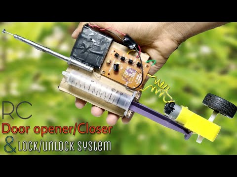 Diy Rc Door Opener Closer Door Lock Unlock System At Home Youtube
