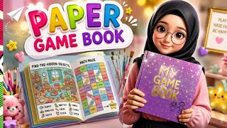6 Diy Games In A Book | Diy Easy Paper Game's 🎮 Paper Craft Ideas #school Projects #handmade Paper