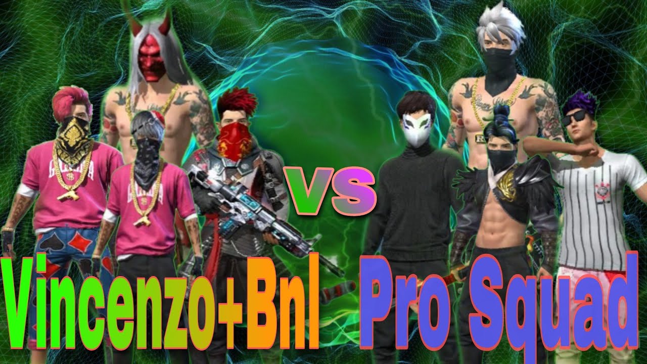 Vincenzo + BNL Vs Squad Pro Subscribers | Most Intense Match | Garena Free Fire |