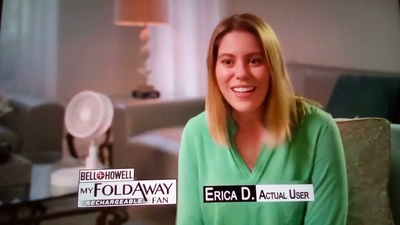 My Fold Away Fan By Bell And Howell Tv Spot