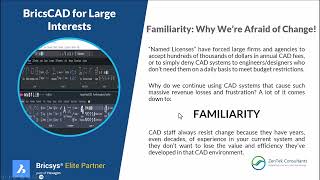 Why Choose BricsCAD: Familiarity