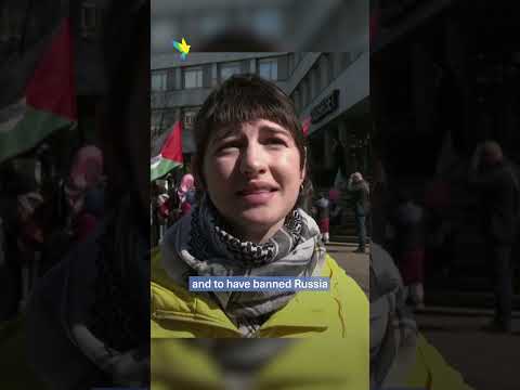 Swedish Protest Calls For Kicking Israel Out Of Eurovision 2024 In Malmo 