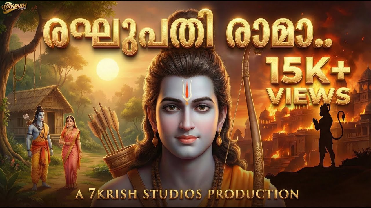 രഘുപതി രാമാ | Raghupathi Rama | New Malayalam Sree Rama Devotional Video Song 2025 | 7Krish Studios