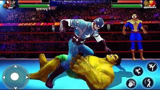 Captain Hero Wrestling Battle Arena Ring Fighting Simulator | Superhero Fight Superhero - GamePlay screenshot 1