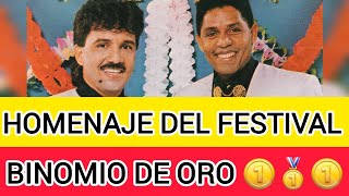 EL MERECIEO HOMENAJE DEL FESTIVAL VALLENATO AL BINOMIO DE ORO