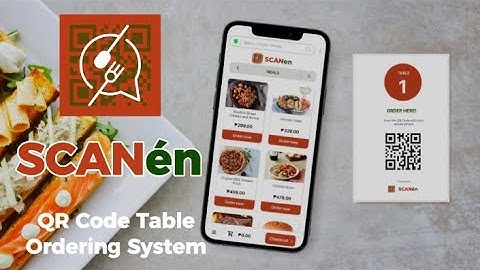 SCANén (QR Code Table Ordering System) PROTOTYPE