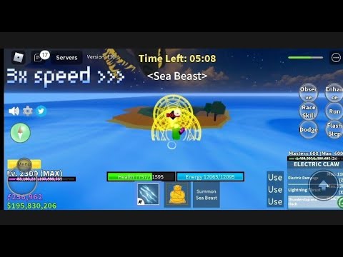I did Buddha raid but with Sea Beasts | Blox fruits