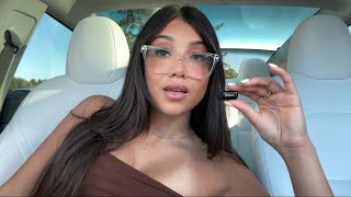ASMR| Mouth Sounds In The Car ☀️NO AC 🥵