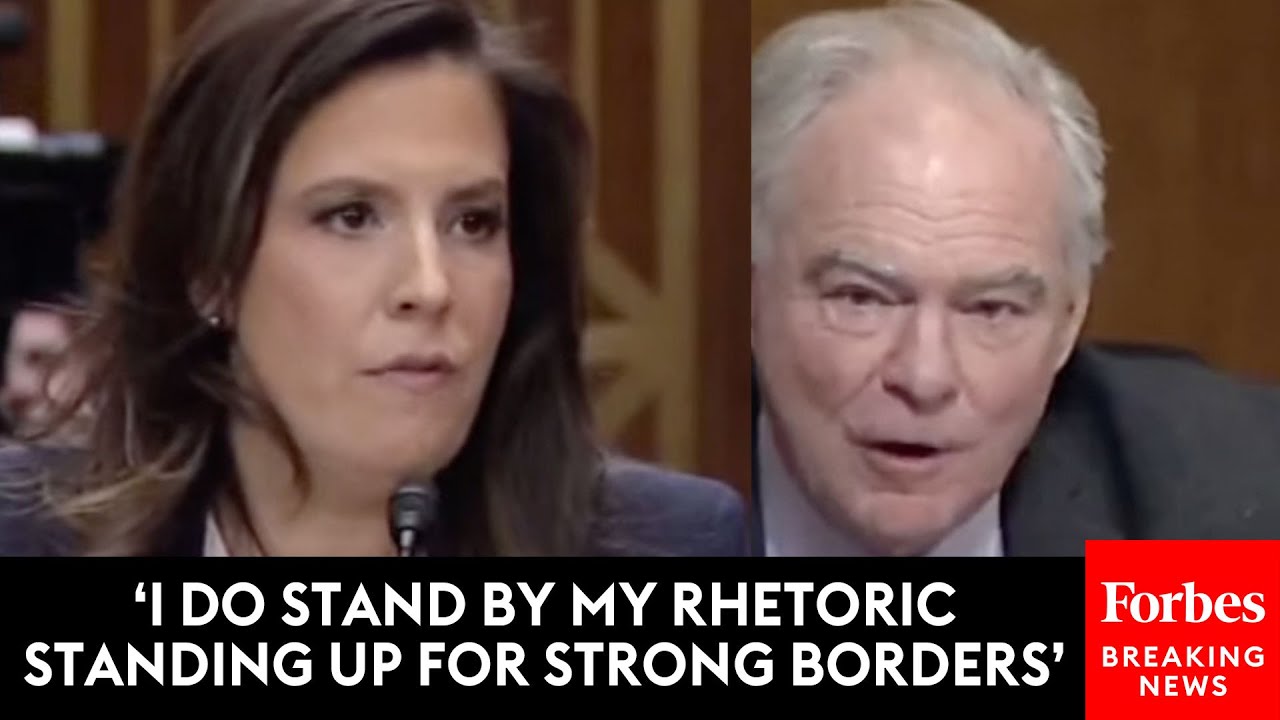 JUST IN: Elise Stefanik & Tim Kaine Clash Over Her Past Tweet He Brought Up At Confirmation Hearing