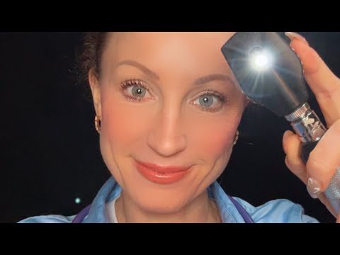 Tingly 20 minute ASMR video mixed triggers eye exam face cleanse medical checks from Sleep Doctor