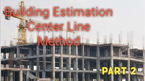 Building estimation centre line method 2