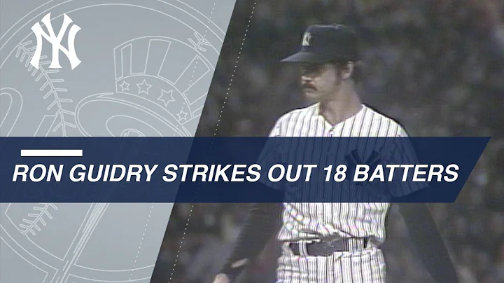 Ron Guidry's 18-strikeout performance in 1978