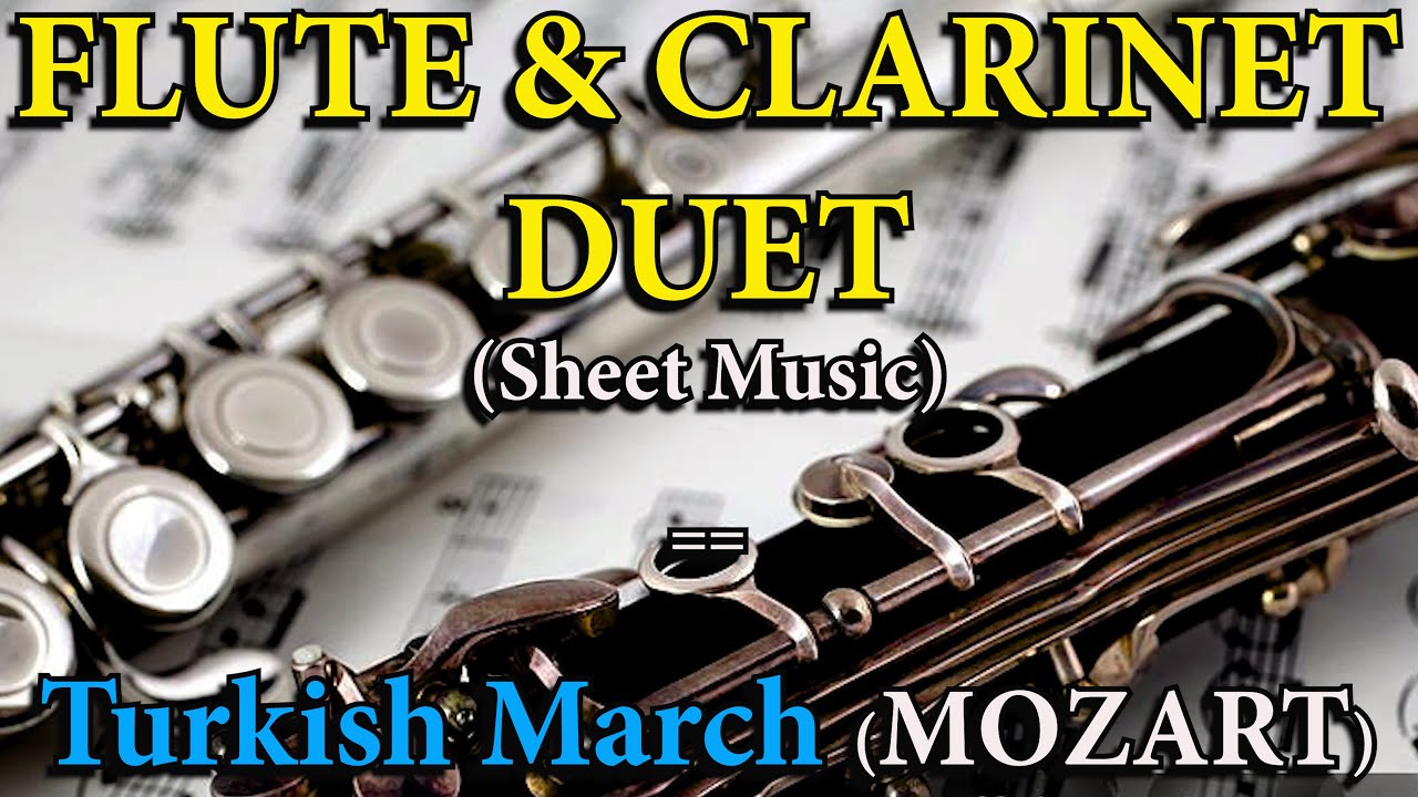 "Turkish March" (Rondo alla Turca) for FLUTE & DUET (Sheet