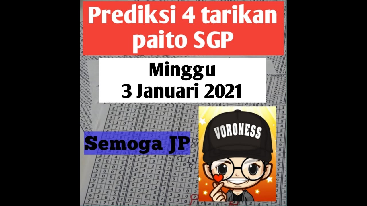 Prediksi 4 Tarikan Paito Sgp Minggu 3 Januari 2021 Youtube