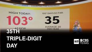 North Texas heat continues as DFW reaches 35th triple-digit day of the year