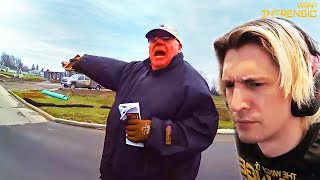 Street Preacher Thinks Hes Above The Law Xqc Reacts