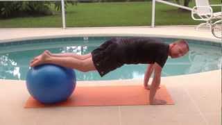 Swiss Ball Jack Knife: Challenging Core Exercise on the Stability Ball
