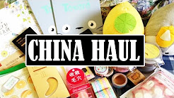 Huge China Haul! Skin care, Stationery, and more!