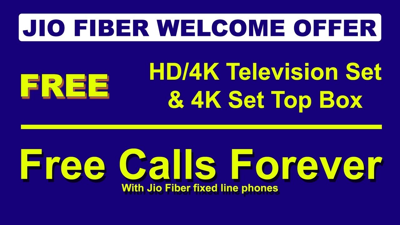 JIO Fiber Welcome Offer, Reliance Jio DTH, JioTV Service ,Jio Set Top Box by cyber warriors