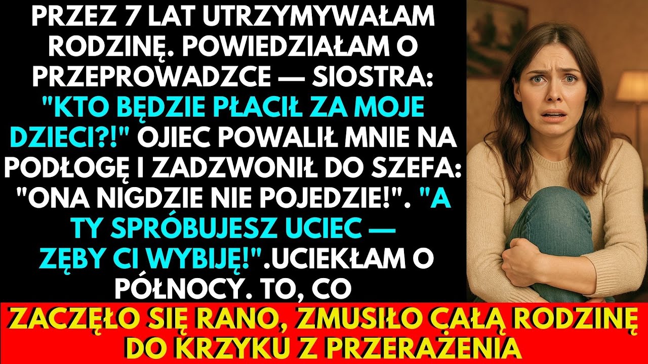 Przez 7 Lat Utrzymywałam Rodzinę, Ale Gdy Powiedziałam O Przeprowadzce, Noc Zmieniła Się W Koszmar..
