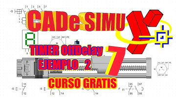 🅾Connection of Timer Off Delay example 2 #CadeSimu Automation of industrial processes